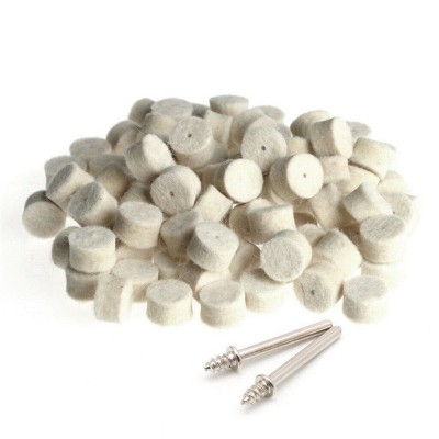 Mounted Cotton Soft Fine Abrasive Buffing Wheel Set Wool Felt Polishing Wheels