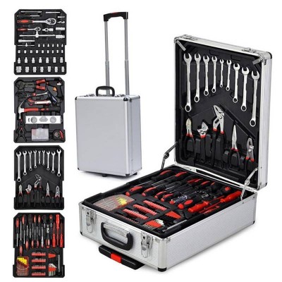 186 Pcs Tool Set Professional Multi-function Socket Wrench Hand Tools Set Aluminum Case Tool Kit